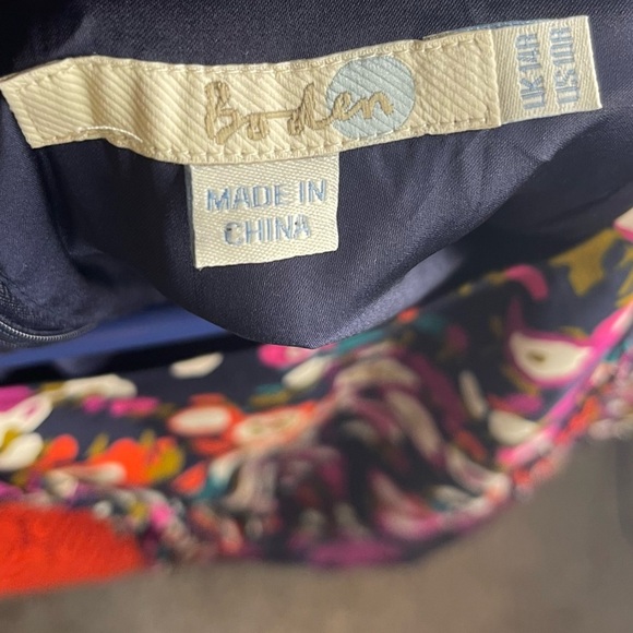 Boden Hotch Potch Multicolor Floral Mini Dress Size 10 - Picture 5 of 5